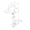 Душевая система Am.Pm Sunny F0785C922 черный: смеситель с изливом, стойка с верхним душем, ручной душ
