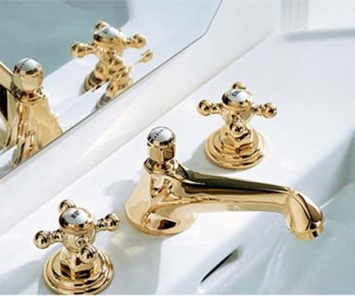 Смеситель для раковины Kludi Adlon 510464520 латунь, на 3 отверстия, донный клапан