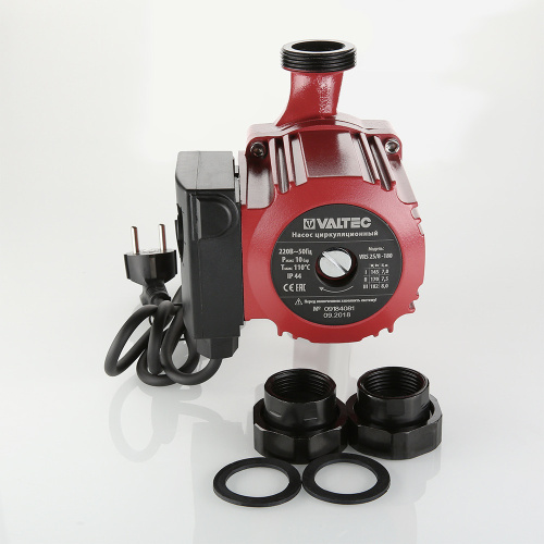 Циркуляционный насос Valtec VRS 25/8-180 мм, до 115 л./мин., три режима (скорости)