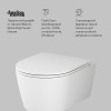 Подвесной унитаз Am.Pm Func C8F1700MWSC белый матовый, FlashClean безободковый с сиденьем микролифт