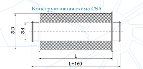 Шумоглушитель CSA 100/900 Арктос