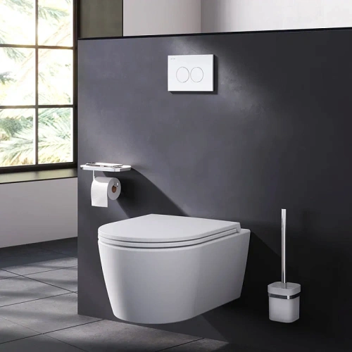 Кнопка для инсталляции механическая Am.Pm ProC L I070101 пластик, белый глянц