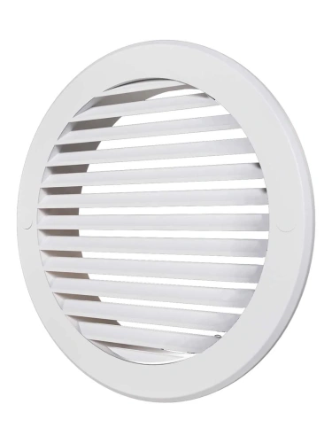 15РК, Решетка вентиляционная круглая D200 вытяжная АБС с фланцем D150