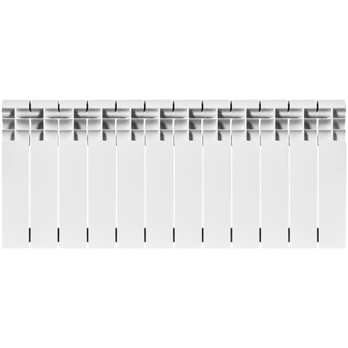 Биметаллический радиатор Rommer Profi Bm 350 - 12 секций, боковое, белый RAL9016