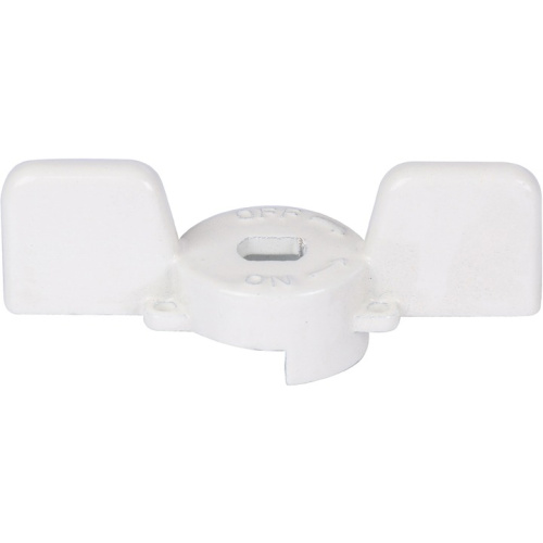 Ручка-бабочка для шарового крана 1"- 1 1/4" (Белая) Stout SVB-BUT-1114-01