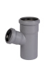 Тройник 75x50x67° косой, PP HTEA Ostendorf внутренняя канализация