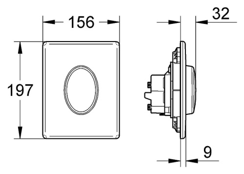 Cмывная клавиша Grohe Skate Air 38565000 хром