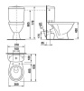 Унитаз-компакт Jika Lyra 242340002429 белый, косой выпуск 635x360