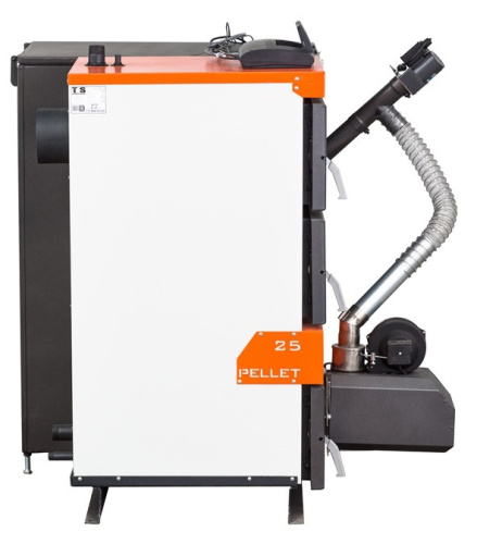 Котел пеллетный 15кВт ТIS DUO PELLET 15 доп. топка, автоматика, самоочистка