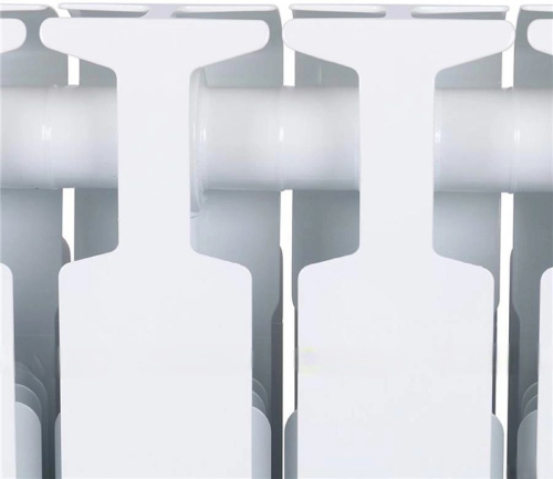 Биметаллический радиатор Rifar Monolit 350 - 11 секций, боковое, белый