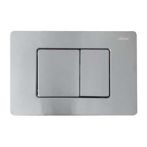 Комплект ABBER: подвесной унитаз Bequem AC1100T белый, инсталляция AC0105, клавиша AC0120MCH матовый хром