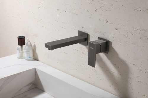 Смеситель для раковины ABBER Daheim AF8212NG скрытого монтажа, никель