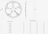 Вентилятор осевой фланцевый ВО-Ф-1,8 (0,016/ 3000)