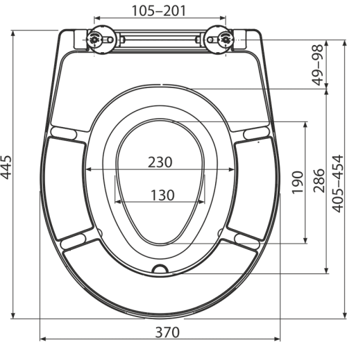 Сиденье Alcaplast Softclose, Дюропласт, для унитаза со встроенным вкладышем A606