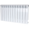 Алюминиевый радиатор STOUT VEGA 500 - 12 секции, боковое, белый RAL 9016