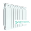 Биметаллический радиатор Rifar Monolit 500 - 11 секций, боковое, белый