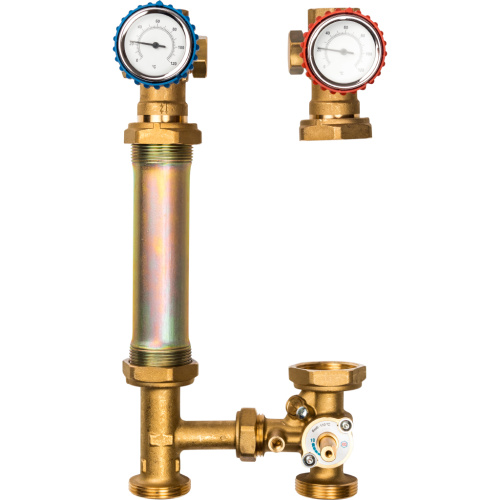 Насосная группа Stout DN20 с трехходовым приводным смесителем без насоса, SDG-0007-002001