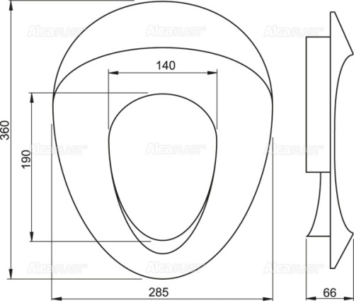 Сиденье Alcaplast для унитаза детское A68