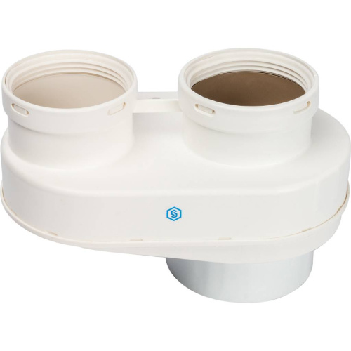 Элемент дымохода Ø80/80 адаптер для подкл. разд. труб (совместимый  Vaillant,Ptotherm New ) PP-Ryton Stout