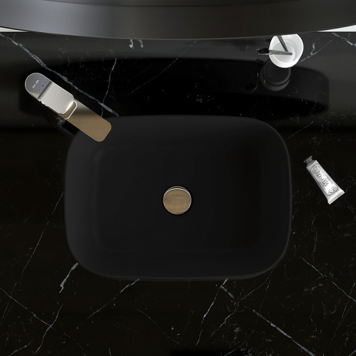 Раковина накладная 45 Am.Pm Func M8FWCC10450BM черный матовый, санфарфор