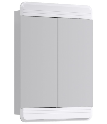 Зеркальный шкаф AQWELLA Corsica 60 белый Kor.04.06