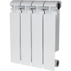 Биметаллический радиатор STOUT ALPHA 350 - 4 секции, боковое, белый RAL 9016