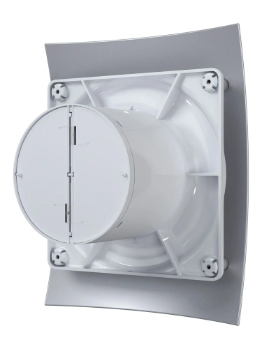Вентилятор осевой вытяжной с обратным клапаном D 100 DiCiTi BREEZE 4C Gray metal, декоративный