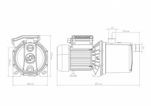Поверхностный насос Джилекс ДЖАМБО 70/50 Н 3702