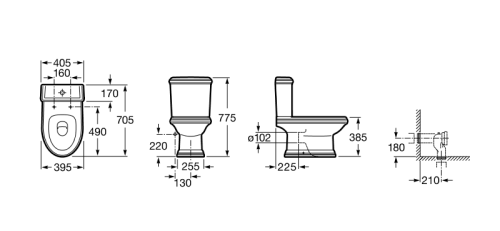 Бачок для унитаза Roca America с двойным сливом 341495000