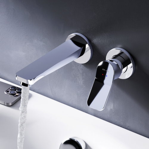 Смеситель для раковины Am.Pm X-Joy F85A72600 встраиваемый, излив 187 мм, хром