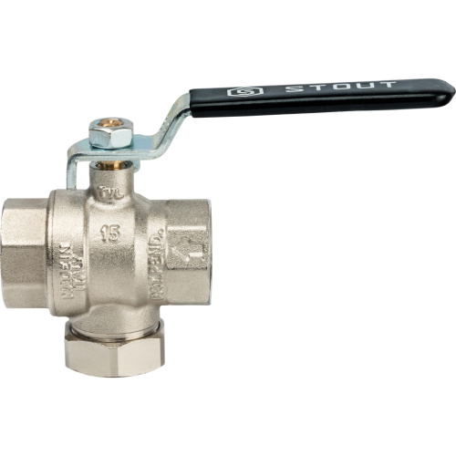 Кран шаровой с фильтром 3/4"ВВ ручка рычаг SVF 0001 000020