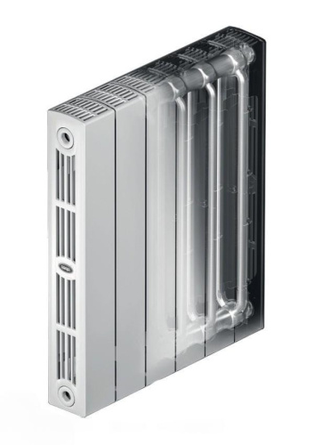 Биметаллический радиатор Rifar SUPReMO 800 - 8 секций, боковое, белый