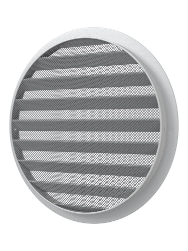 20РКМ, Решетка вентиляционная круглая D225 алюминиевая с фланцем D200