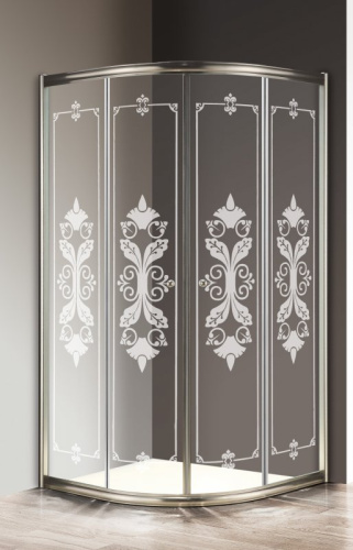 Душевой уголок 100x100 Cezares GIUBILEO-R-2-100-SCORREVOLE-C-G