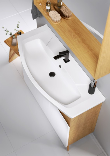 Тумба с умывальником AQWELLA Basic 106,5 Дуб золотой BAS0110DZ