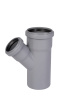 Тройник 75x50x45° косой, PP HTEA Ostendorf внутренняя канализация
