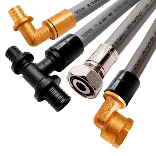 Труба 20x2,8 PE-Xa/EVOH универсальная, серая, в бухте 100 м. РОСТерм