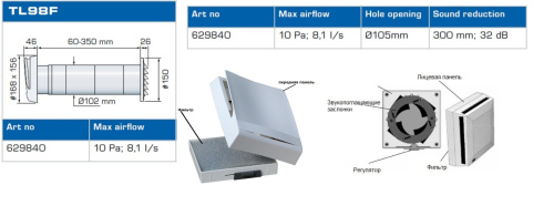 Приточная установка Frash TL 98F