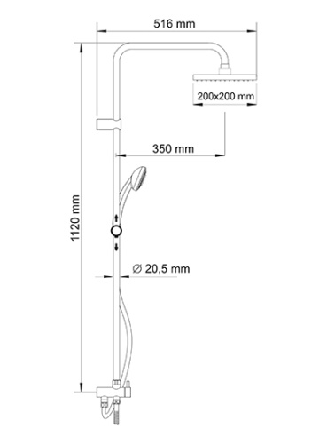 Душевая система WasserKraft A017