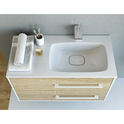 Тумба с умывальником AQWELLA Miami  92 Дуб сонома Mai.01.09/R