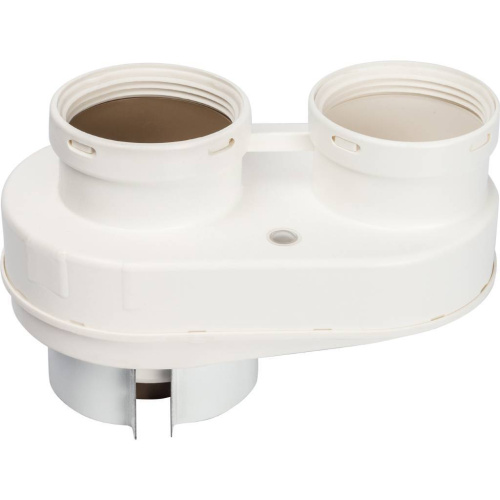 Элемент дымохода Ø80/80 адаптер для подкл. разд. труб (совместимый  Vaillant,Ptotherm New ) PP-Ryton Stout