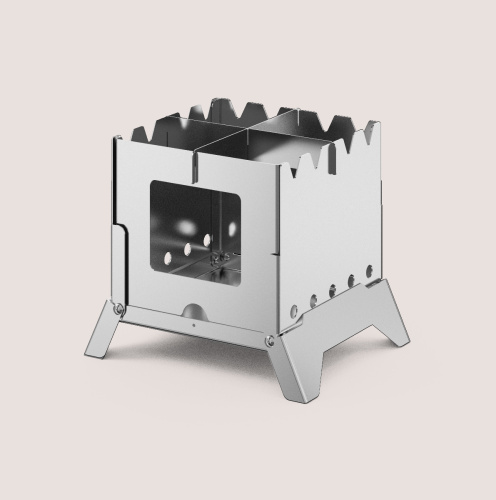 Печь-щепочница складная ТУРИСТ