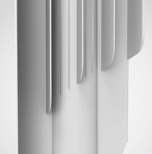 Алюминиевый радиатор Royal Thermo INDIGO A 500 - 8 секций, боковое, белый