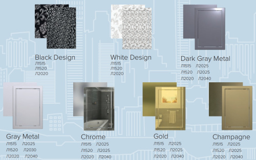 Л2530, Люк-дверца ревизионный, нажимной 268х318