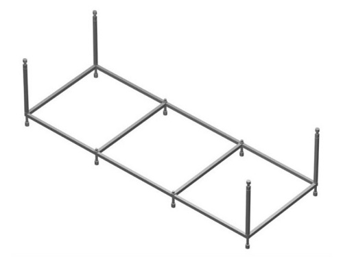 Каркас для ванны AM.MP Spirit W72A-170-075W-R2