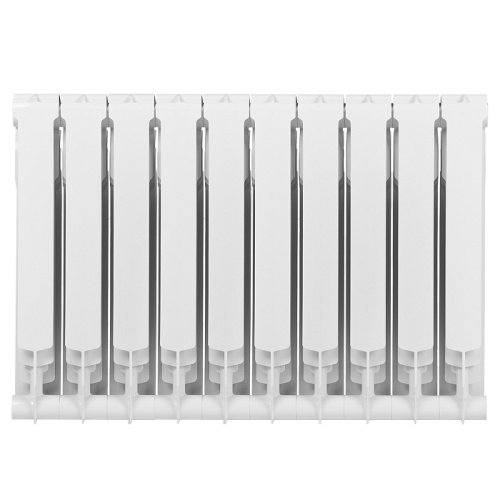 Алюминиевый радиатор Royal Thermo MONOBLOCK A 500 - 10 секций, боковое, белый