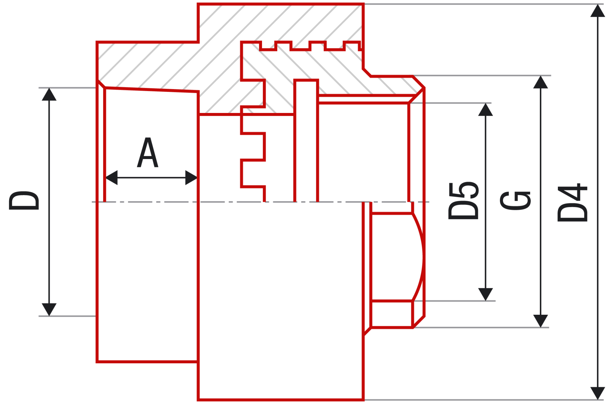Соединитель FV-plast 25x1/2"В полипропилен AA217016015