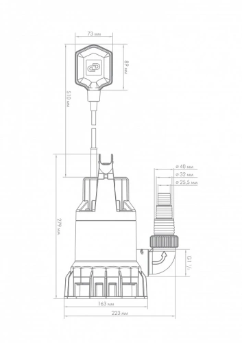 Фекальный насос Джилекс ФЕКАЛЬНИК 140/6 5400