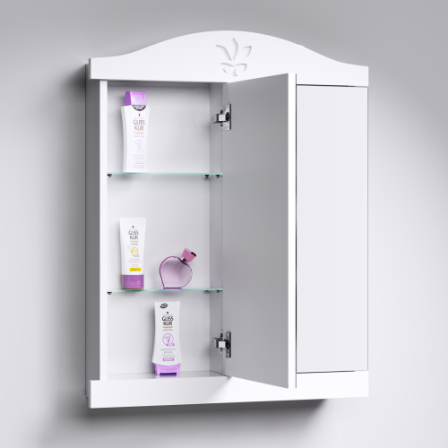 Зеркальный шкаф AQWELLA Franchesca 85 белый FR0408