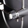 Душевая система Am.Pm X-Joy F0785A700 хром: смеситель полка с изливом, стойка с верхним душем, ручной душ